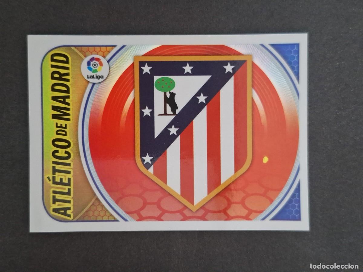 Cromos de f&uacute;tbol: L3 ESCUDO ATLETICO DE MADRID LIGA ESTE 2016 2017 16 17 NUNCA PEGADO SIN PEGAR
