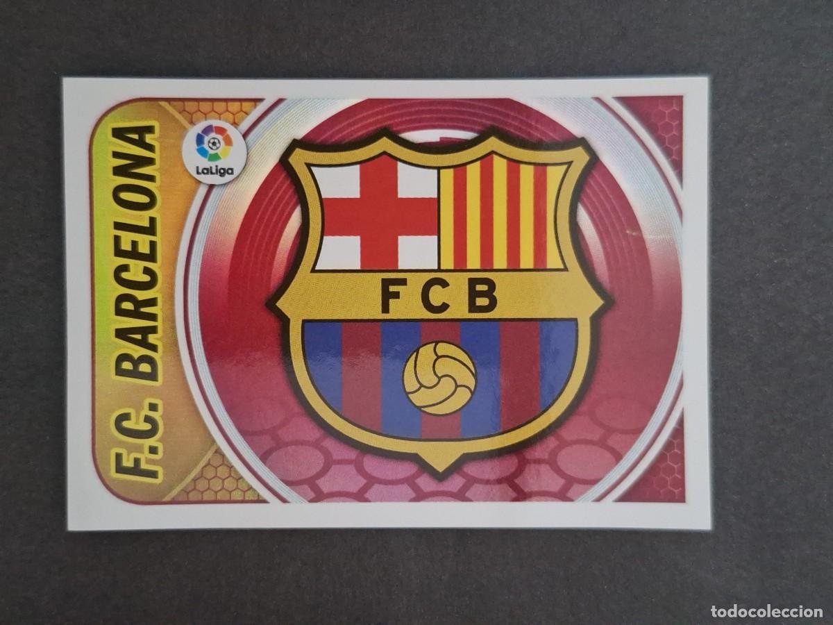 Cromos de f&uacute;tbol: L3 ESCUDO F. C. BARCELONA LIGA ESTE 2016 2017 16 17 NUNCA PEGADO SIN PEGAR