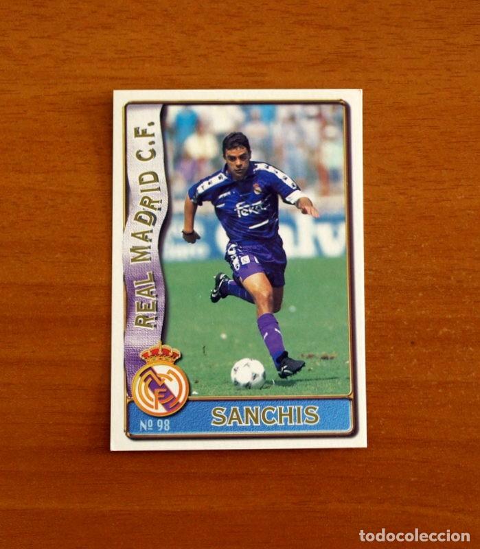 Cromos de f&uacute;tbol: Real Madrid -N&ordm; 98 Sanchis -Mundicromo Las Fichas de la Liga de F&uacute;tbol 1996-1997-96-97