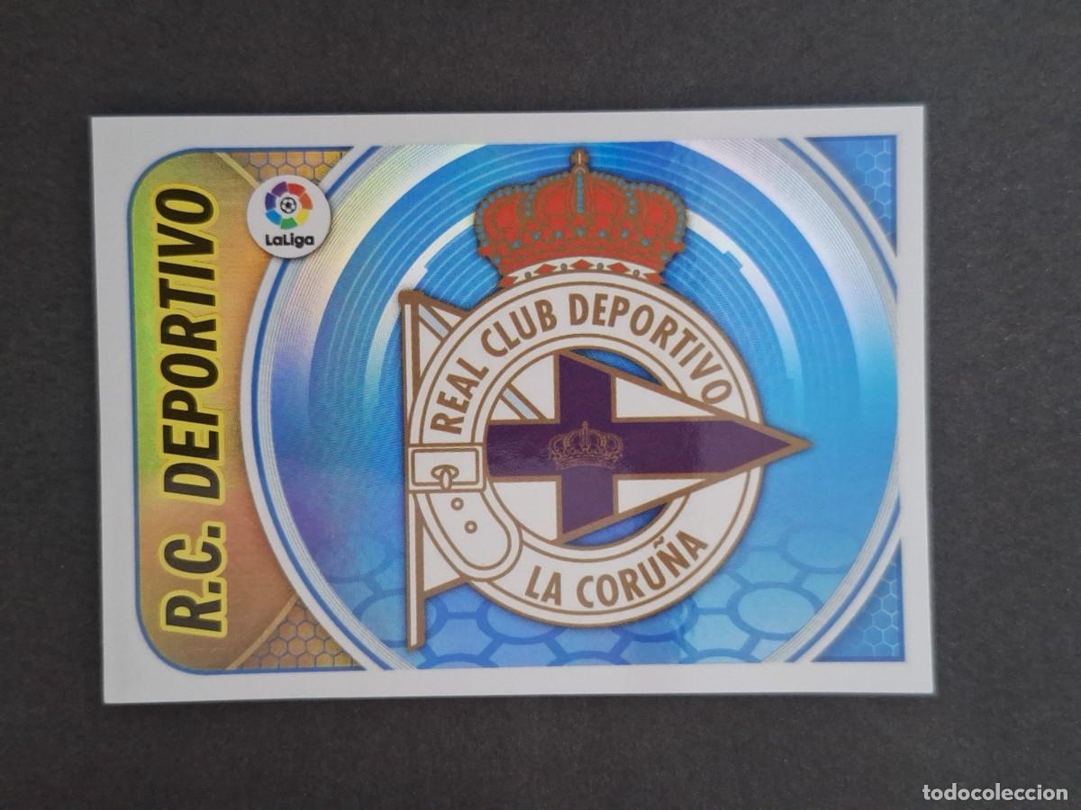Cromos de f&uacute;tbol: L3 ESCUDO DEPORTIVO DE LA CORU&Ntilde;A LIGA ESTE 2016 2017 16 17 NUNCA PEGADO SIN PEGAR