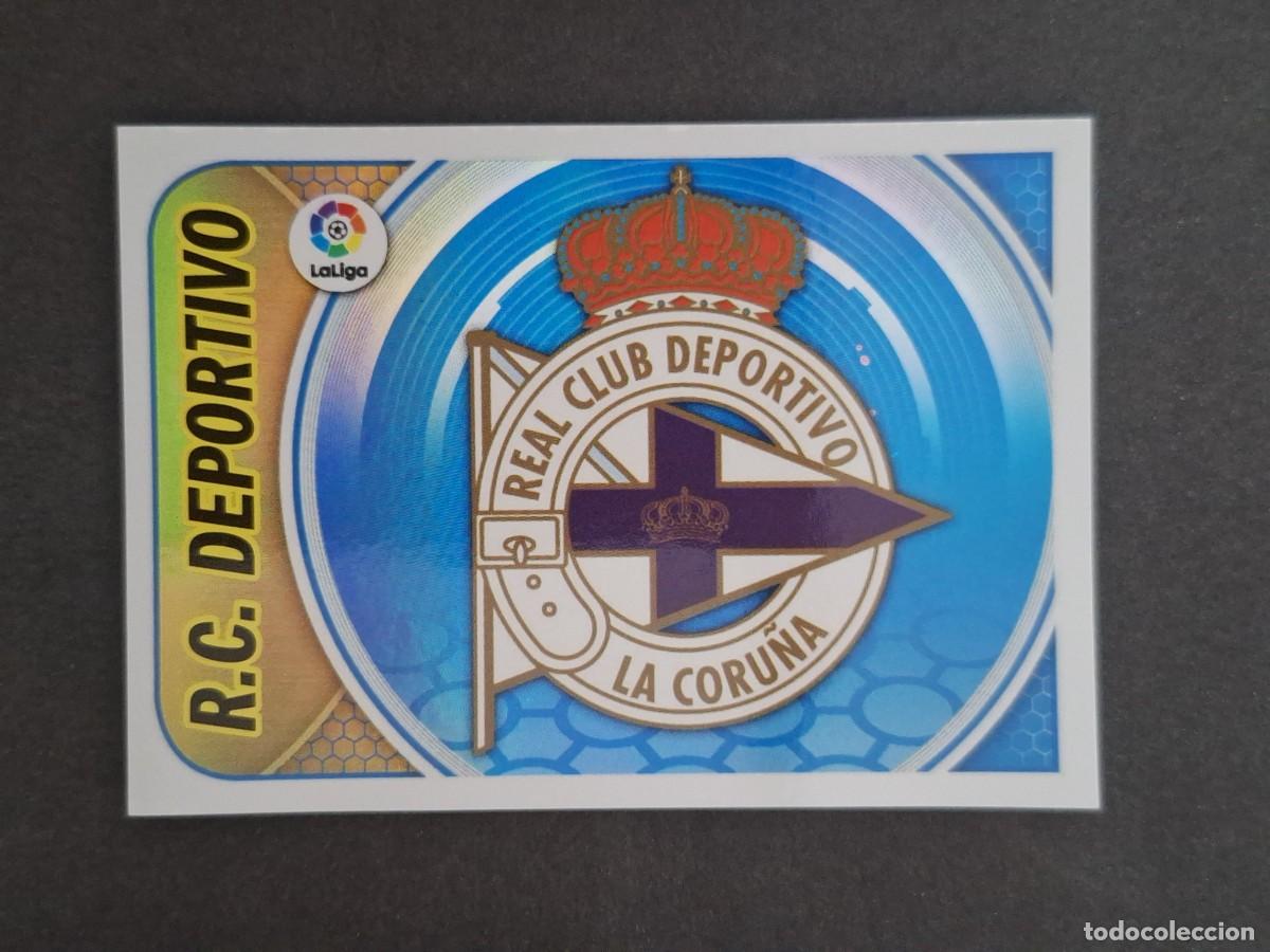 Cromos de f&uacute;tbol: L3 ESCUDO DEPORTIVO DE LA CORU&Ntilde;A LIGA ESTE 2016 2017 16 17 NUNCA PEGADO SIN PEGAR