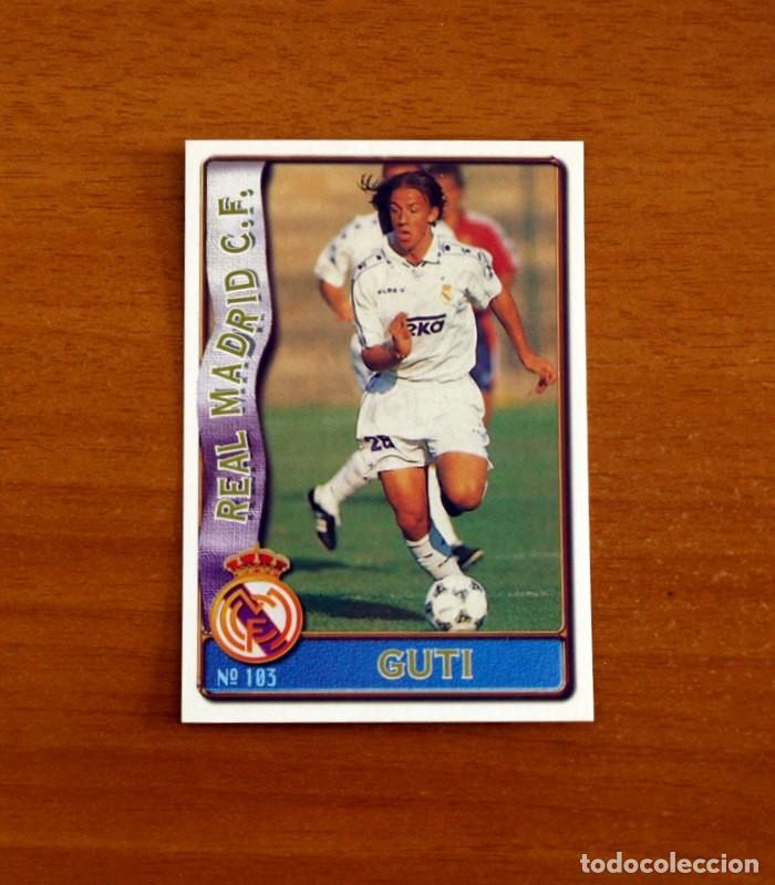 Cromos de f&uacute;tbol: Real Madrid -N&ordm; 103 Guti -Rookie-Mundicromo Las Fichas de la Liga de F&uacute;tbol 1996-1997-96-97