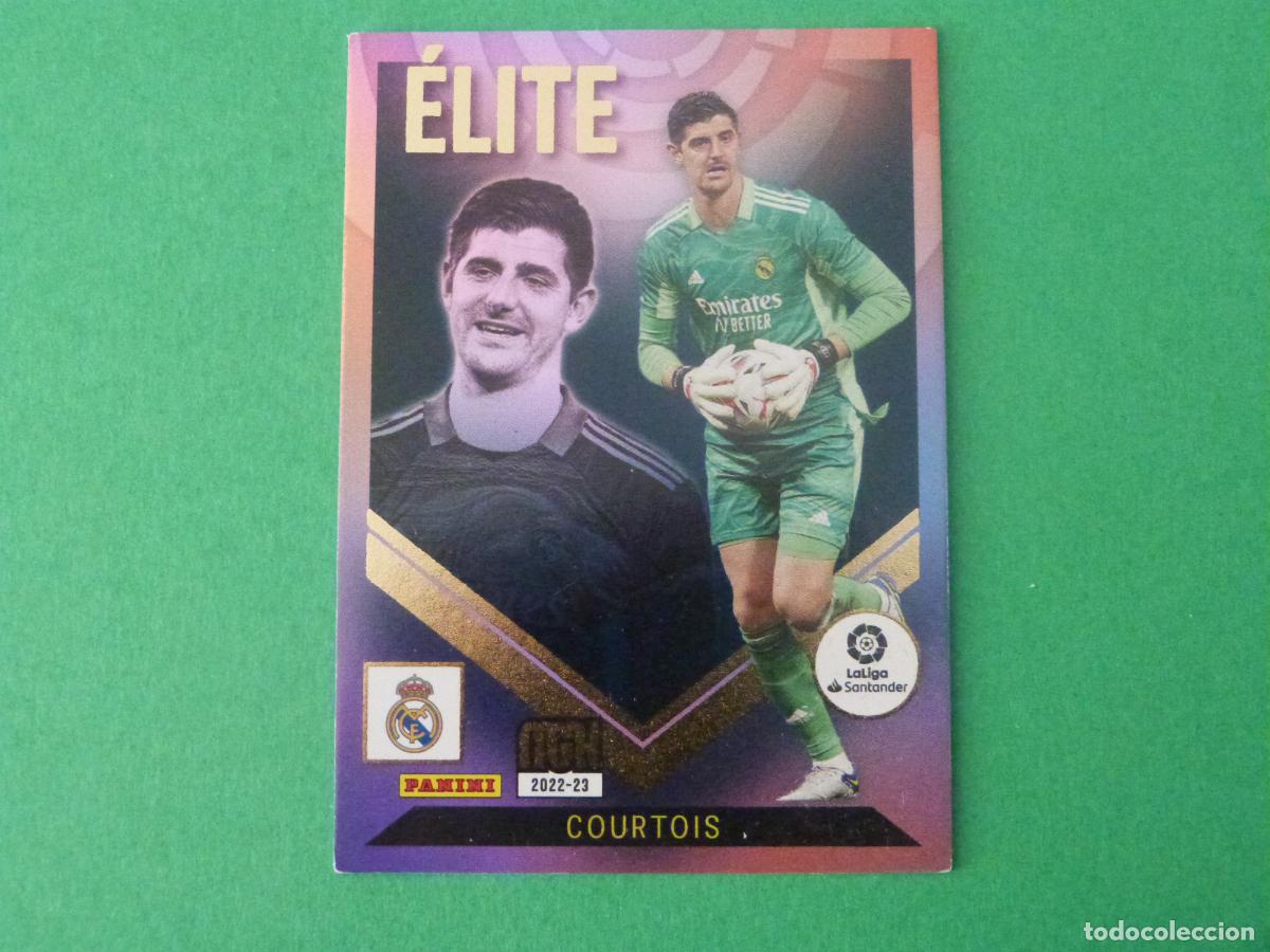 Cromos de f&uacute;tbol: TRADING CARD FUTBOL COURTOIS REAL MADRID C.F. ELITE N&ordm; 2 LIGA MEGACRACKS 2022-2023/22-23 PANINI