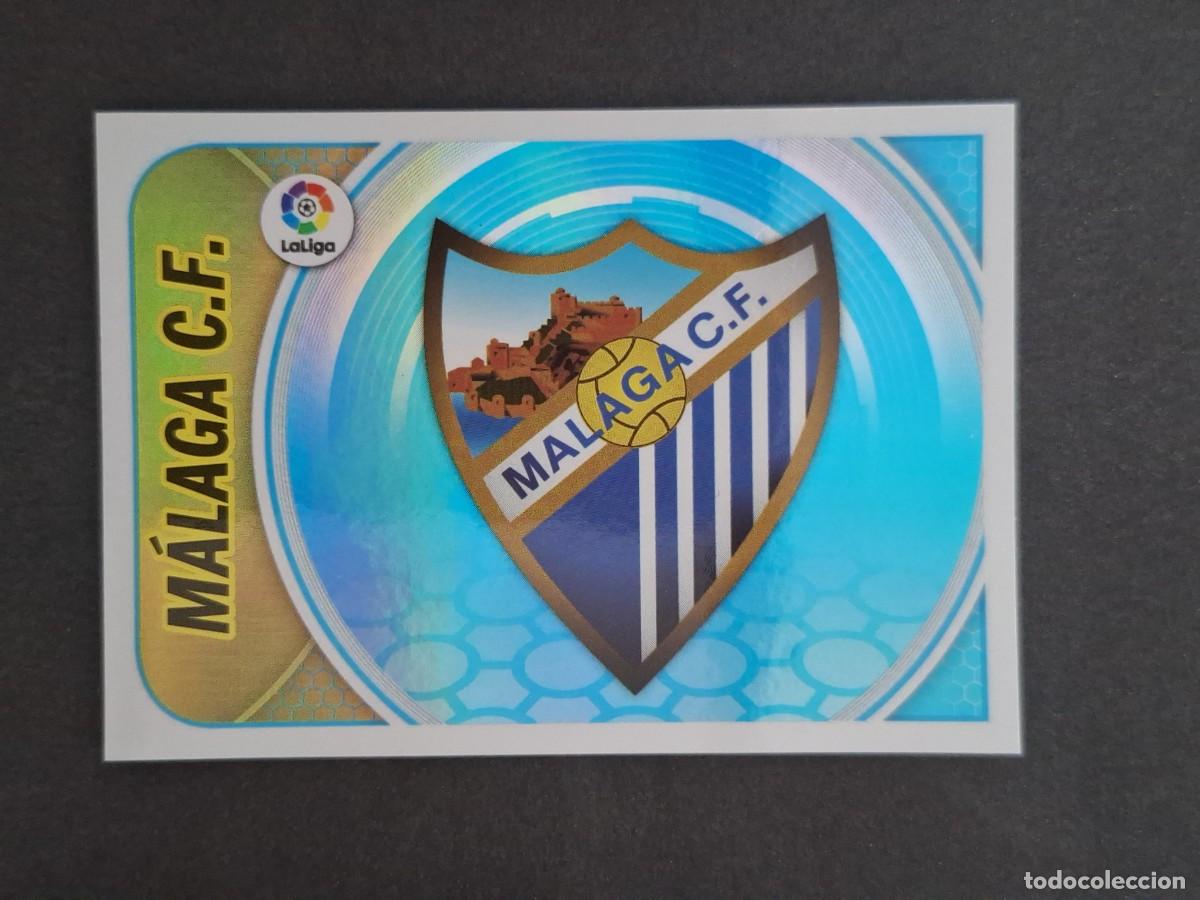 Cromos de f&uacute;tbol: L3 ESCUDO MALAGA C. F. LIGA ESTE 2016 2017 16 17 NUNCA PEGADO SIN PEGAR
