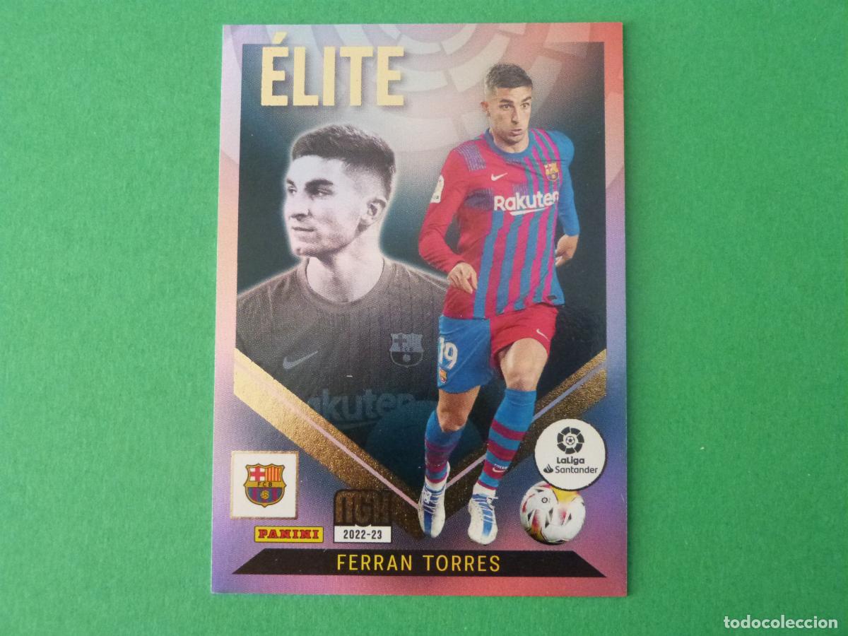 Cromos de f&uacute;tbol: TRADING CARD FUTBOL FERRAN TORRES F.C. BARCELONA ELITE N&ordm; 4 LIGA MEGACRACKS 2022-2023/22-23 PANINI