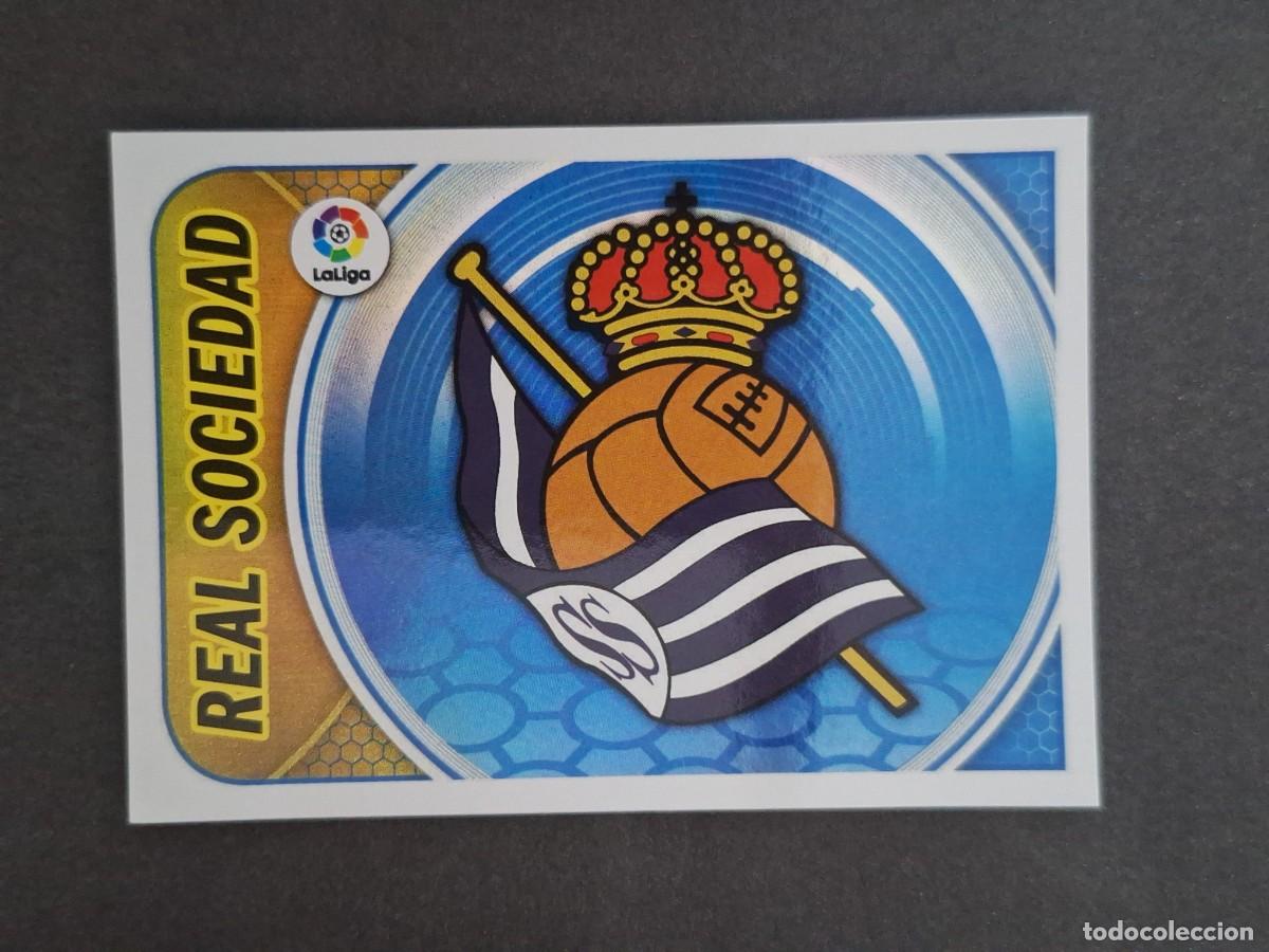 Cromos de f&uacute;tbol: L3 ESCUDO REAL SOCIEDAD LIGA ESTE 2016 2017 16 17 NUNCA PEGADO SIN PEGAR