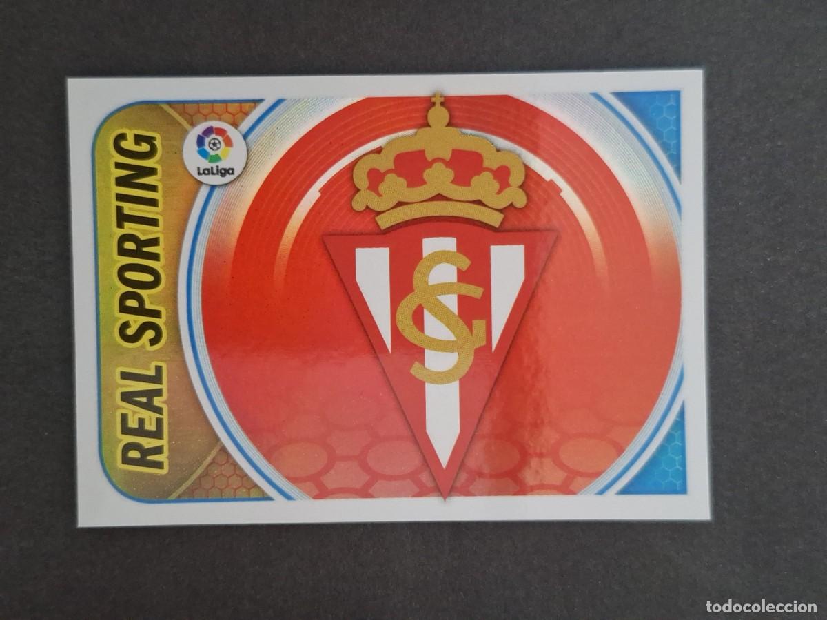 Cromos de f&uacute;tbol: L3 ESCUDO SPORTING DE GIJON LIGA ESTE 2016 2017 16 17 NUNCA PEGADO SIN PEGAR