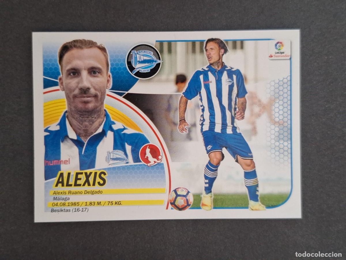 Cromos de f&uacute;tbol: L3 ALEXIS DEPORTIVO ALAVES LIGA ESTE 2016 2017 16 17 NUNCA PEGADO SIN PEGAR