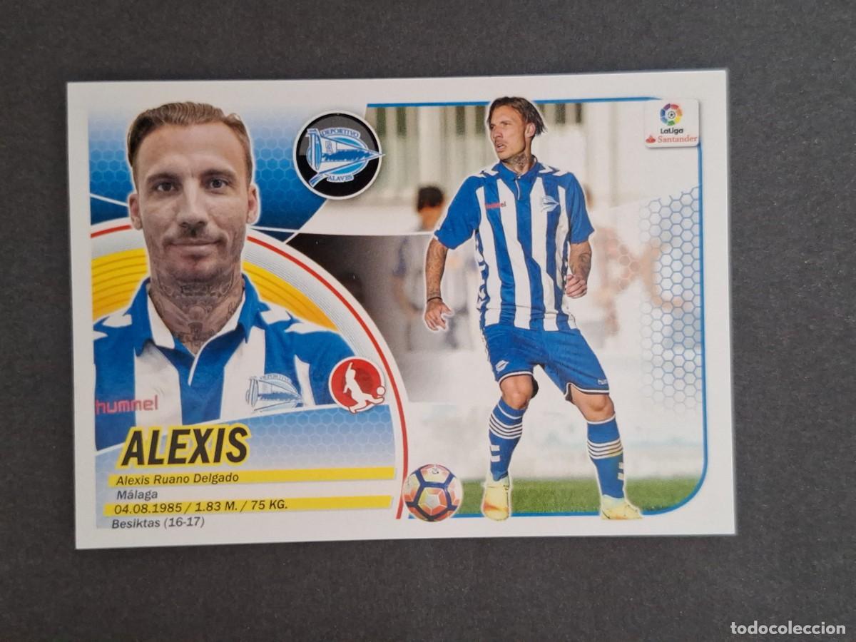 Cromos de f&uacute;tbol: L3 ALEXIS DEPORTIVO ALAVES LIGA ESTE 2016 2017 16 17 NUNCA PEGADO SIN PEGAR