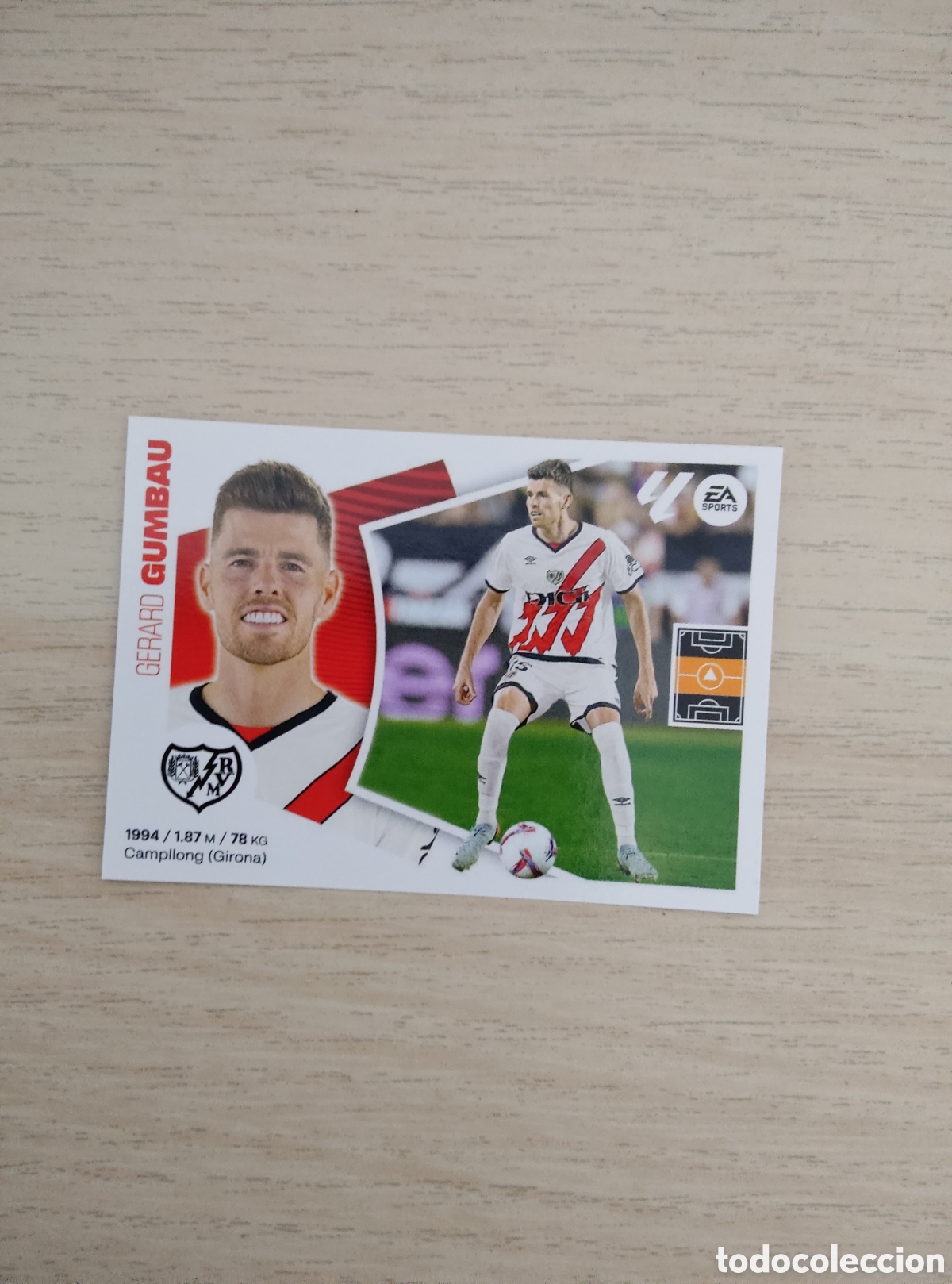 Cromos de f&uacute;tbol: 24 GUMBAU ULTIMO FICHAJE RAYO VALLECANO LIGA ESTE 2024 2025