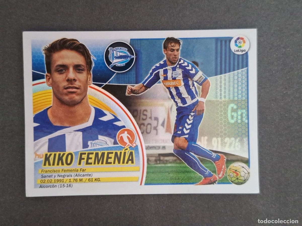Cromos de f&uacute;tbol: L3 KIKO FEMENIAN DEPORTIVO ALAVES LIGA ESTE 2016 2017 16 17 NUNCA PEGADO SIN PEGAR