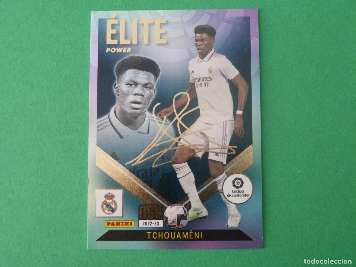 Cromos de f&uacute;tbol: TRADING CARD FUTBOL TCHOUAMENI REAL MADRID ELITE POWER P498 LIGA MEGACRACKS 2022-2023/22-23 PANINI