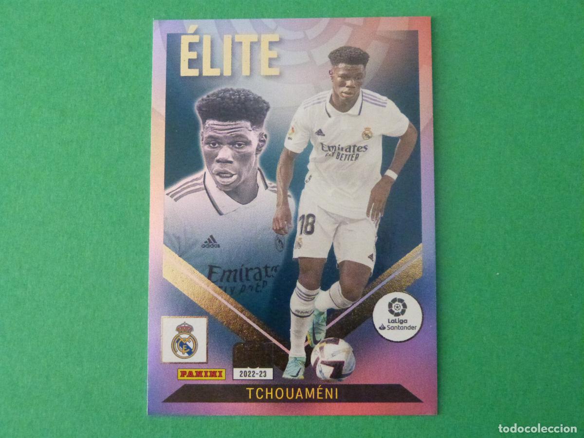 Cromos de f&uacute;tbol: TRADING CARD FUTBOL TCHOUAMENI REAL MADRID C.F. ELITE N&ordm; 498 LIGA MEGACRACKS 2022-2023/22-23 PANINI