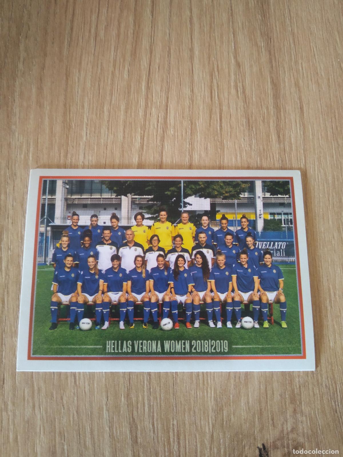Cromos de f&uacute;tbol: 712 EQUIPO HELLAS VERONA WOMEN CROMO FUTBOL PANINI LIGA ITALIA 18-19 CALCIATORI 2018-2019