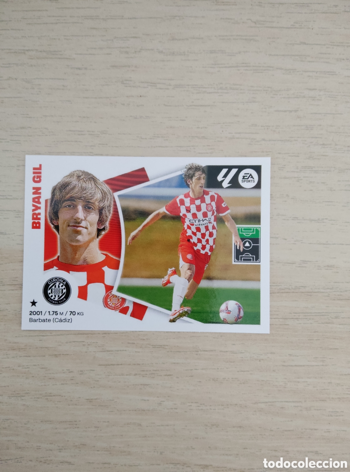 Cromos de f&uacute;tbol: 19 BRYAN GIL ULTIMO FICHAJE GIRONA LIGA ESTE 2024 2025