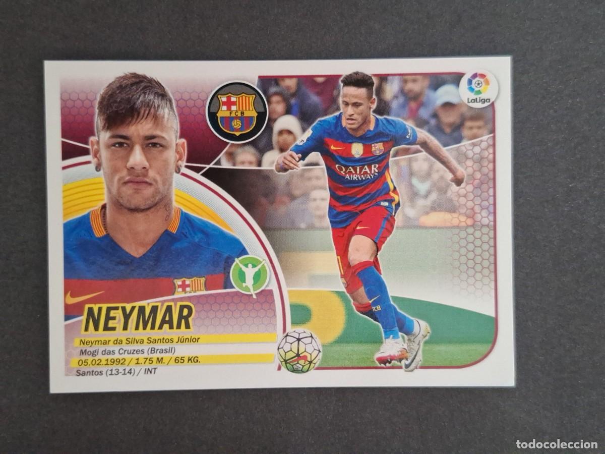 Cromos de f&uacute;tbol: L3 NEYMAR F. C BARCELONA LIGA ESTE 2016 2017 16 17 NUNCA PEGADO SIN PEGAR