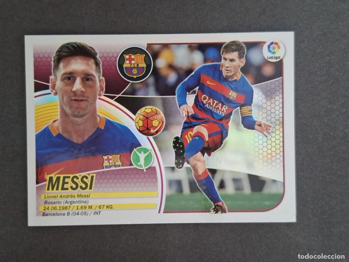 Cromos de f&uacute;tbol: L3 MESSI F. C BARCELONA LIGA ESTE 2016 2017 16 17 NUNCA PEGADO SIN PEGAR