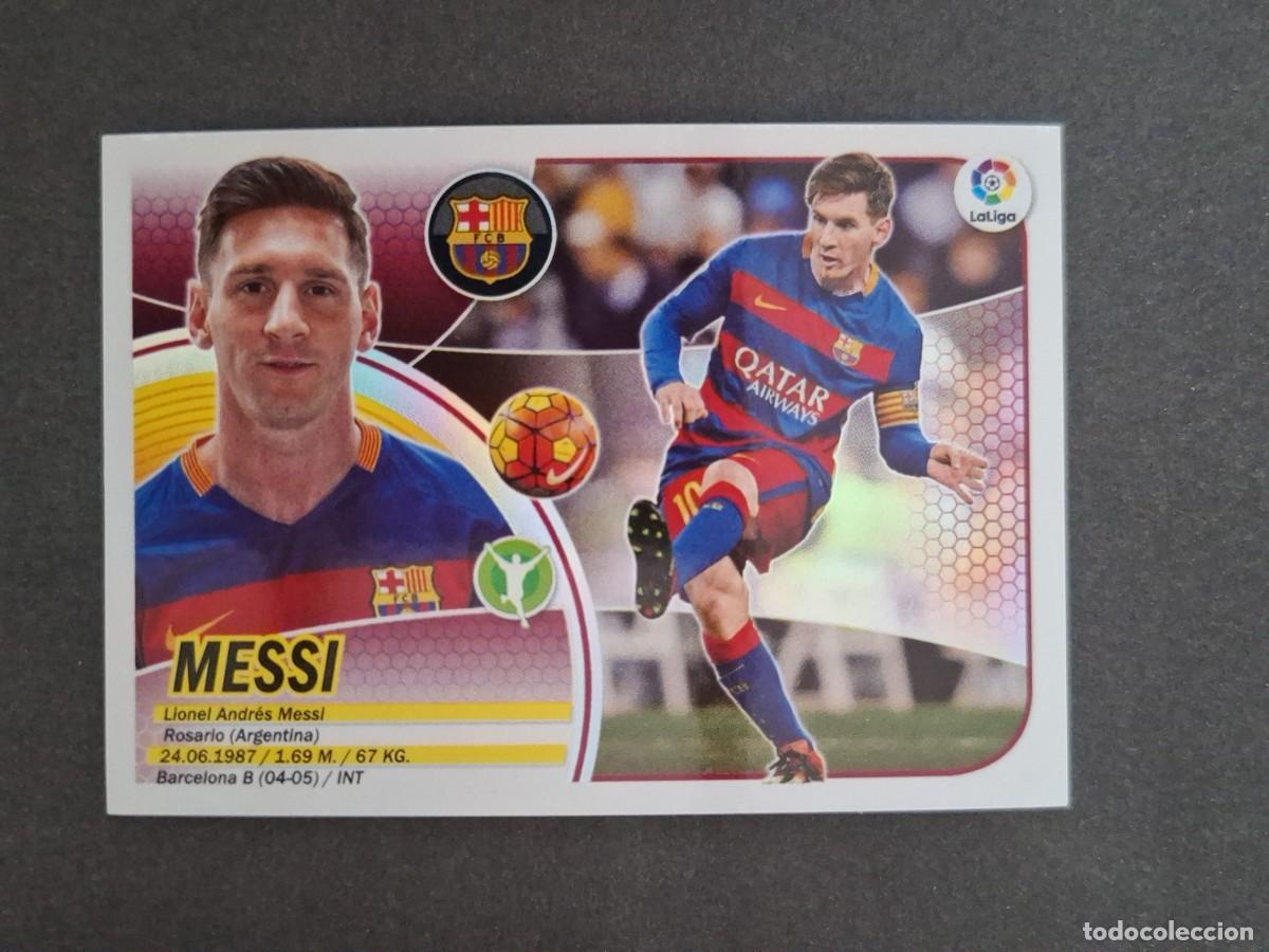 Cromos de f&uacute;tbol: L3 MESSI F. C BARCELONA LIGA ESTE 2016 2017 16 17 NUNCA PEGADO SIN PEGAR