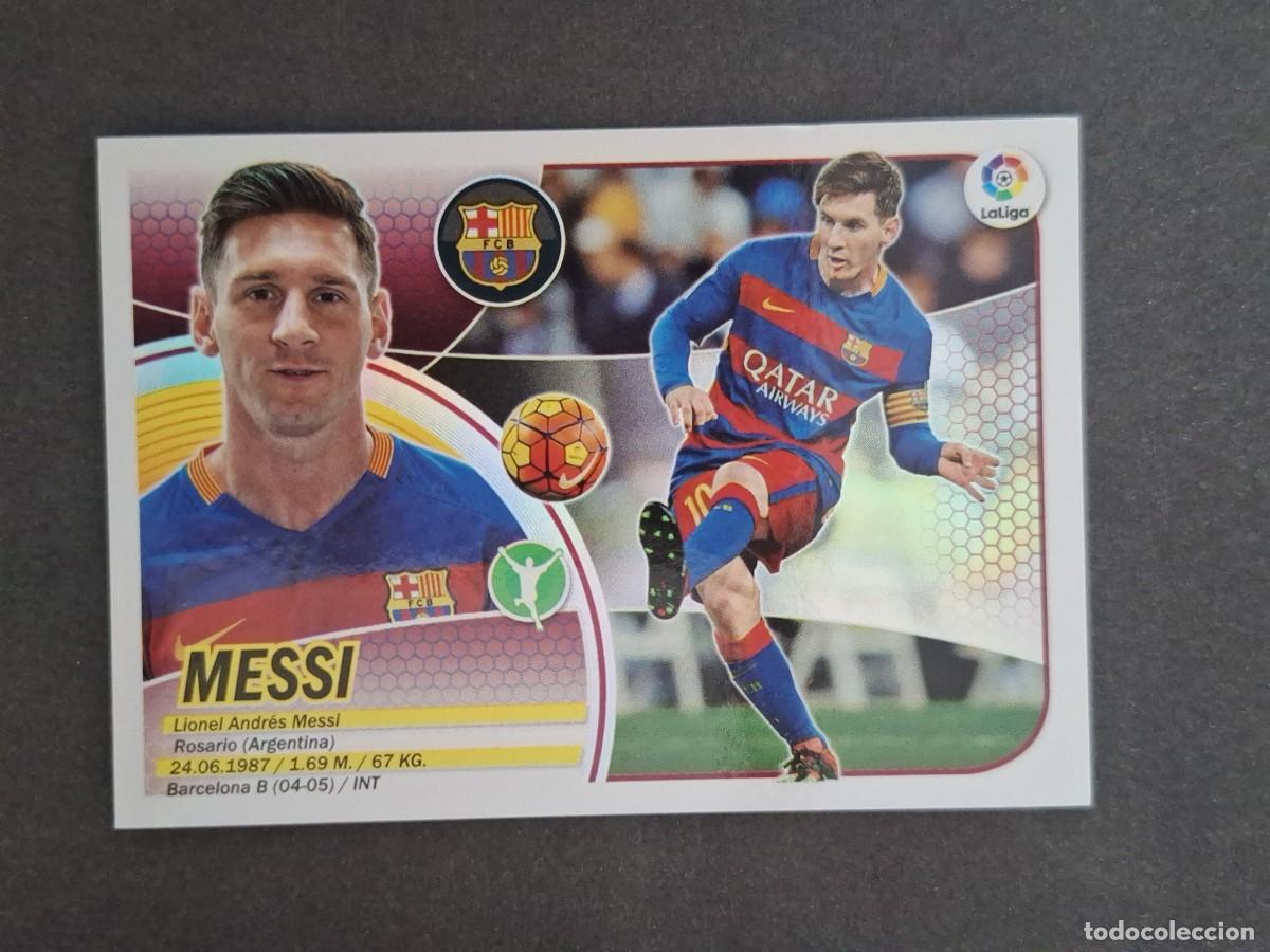 Cromos de f&uacute;tbol: L3 MESSI F. C BARCELONA LIGA ESTE 2016 2017 16 17 NUNCA PEGADO SIN PEGAR