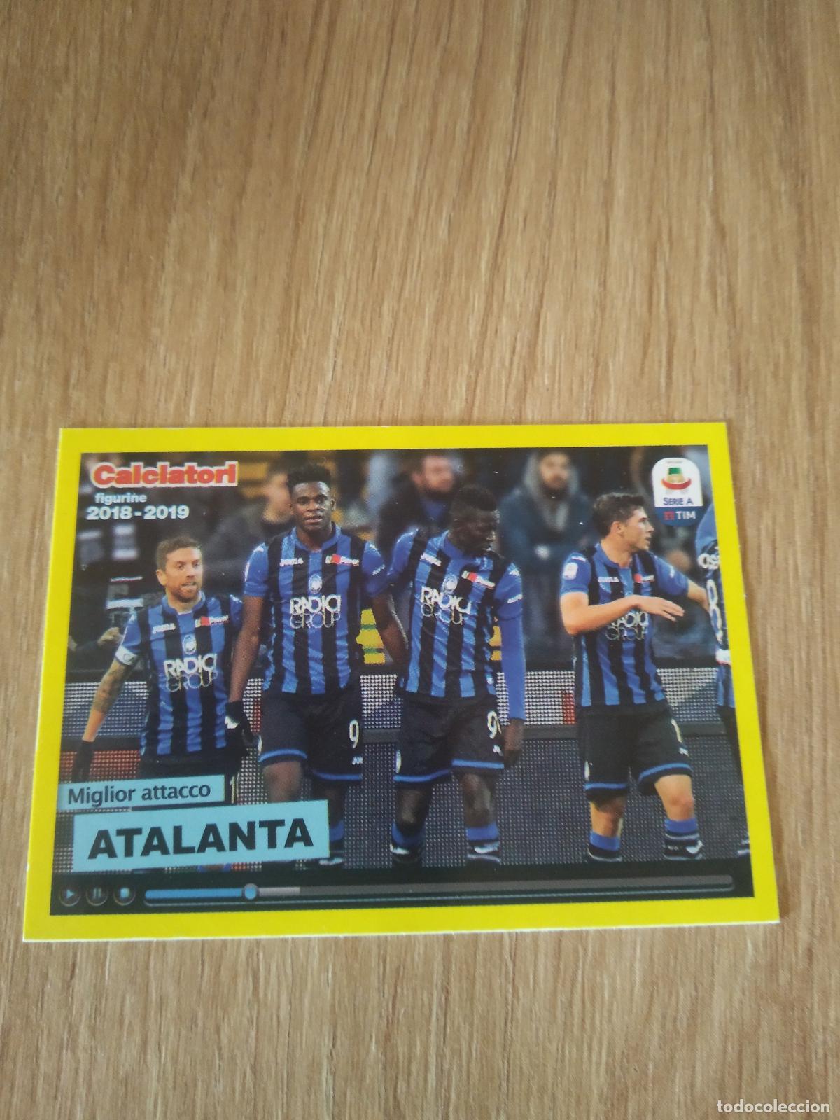 Cromos de f&uacute;tbol: C6 EQUIPO PLANTILLA ATALANTA CROMO FUTBOL PANINI LIGA ITALIA 18-19 CALCIATORI 2018-2019