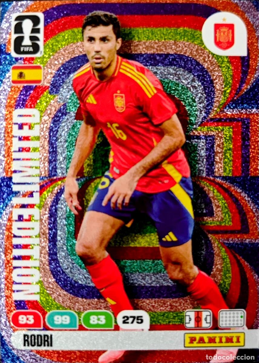 Cromos de f&uacute;tbol: Rodri - Espa&ntilde;a - Manchester City - LIMITED EDITION - PANINI Adrenalyn FIFA World Cup 2026