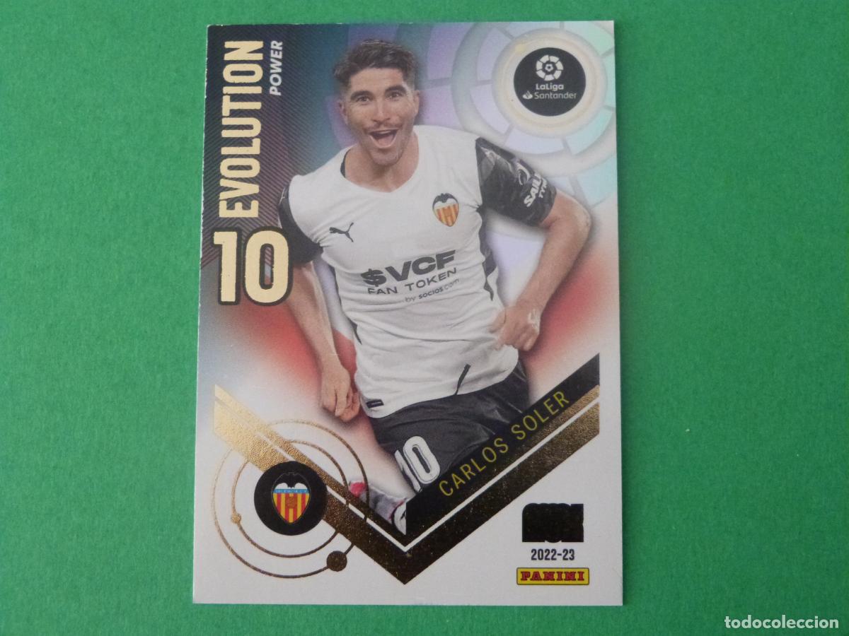 Cromos de Futebol: TRADING CARD FUTBOL CARLOS SOLER VALENCIA C.F. N&ordm; P378 LIGA MEGACRACKS 2022-2023/22-23 PANINI