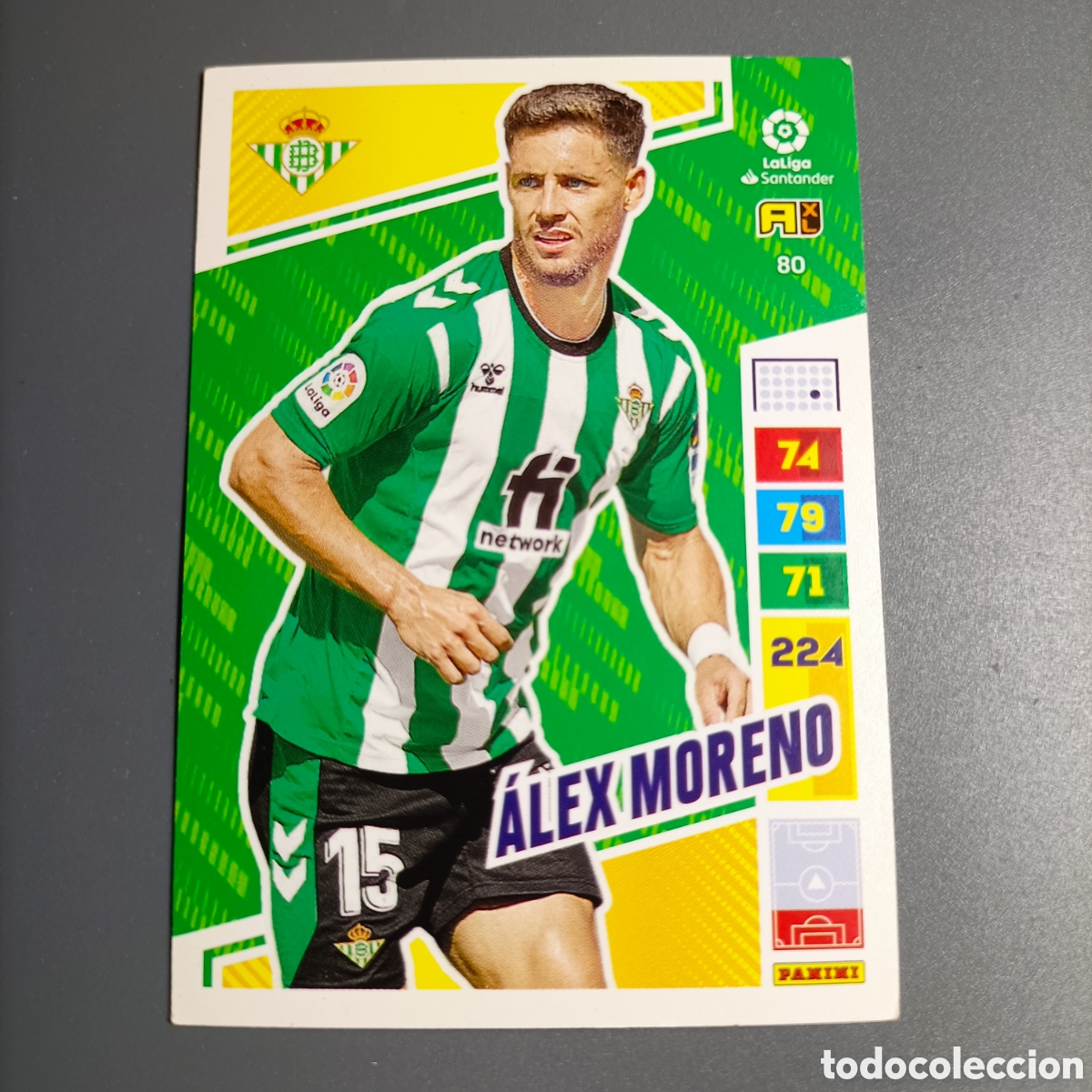 Cromos de Futebol: ADRENALYN. LIGA 2022-2023 (BETIS) №80 &Aacute;LEX MORENO