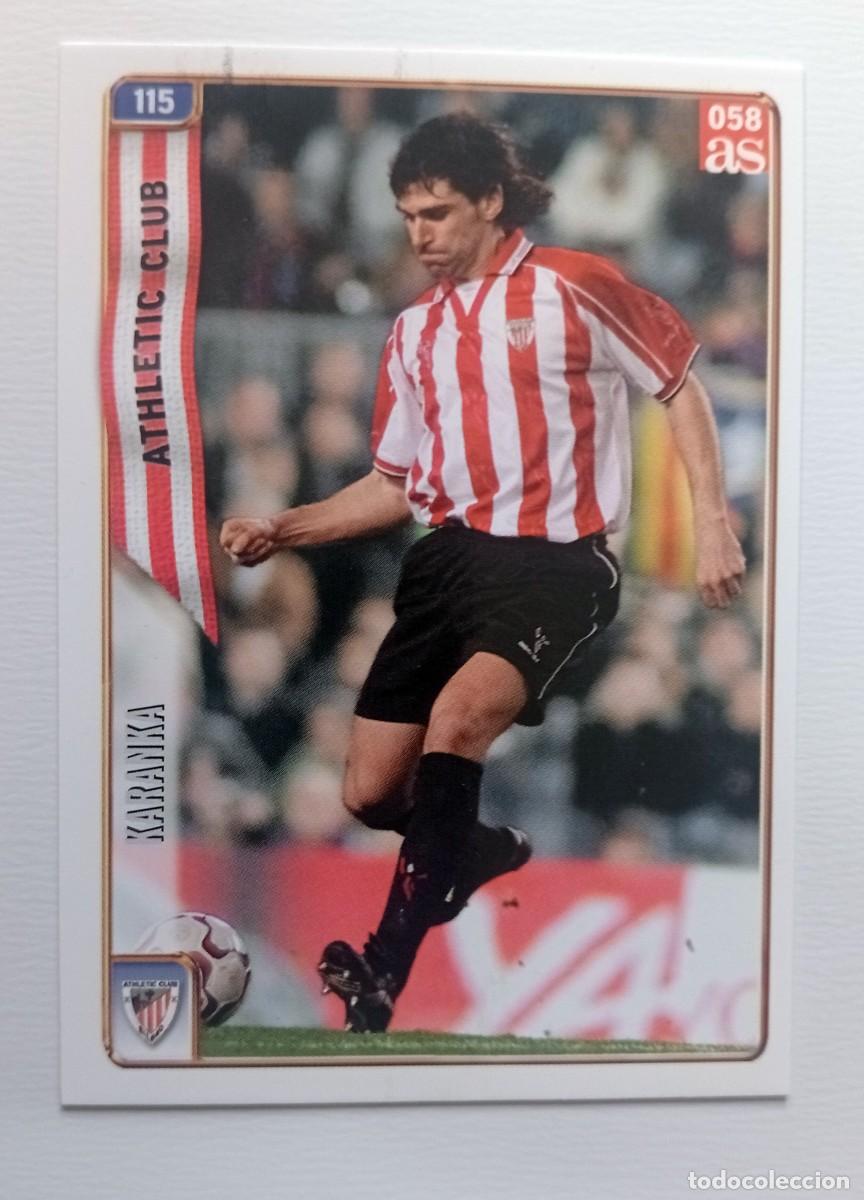 Cromos de f&uacute;tbol: CROMO FUTBOL ATHLETIC DE BILBAO MUNDI CROMO 2004-2005: KARANKA (DIARIO AS)