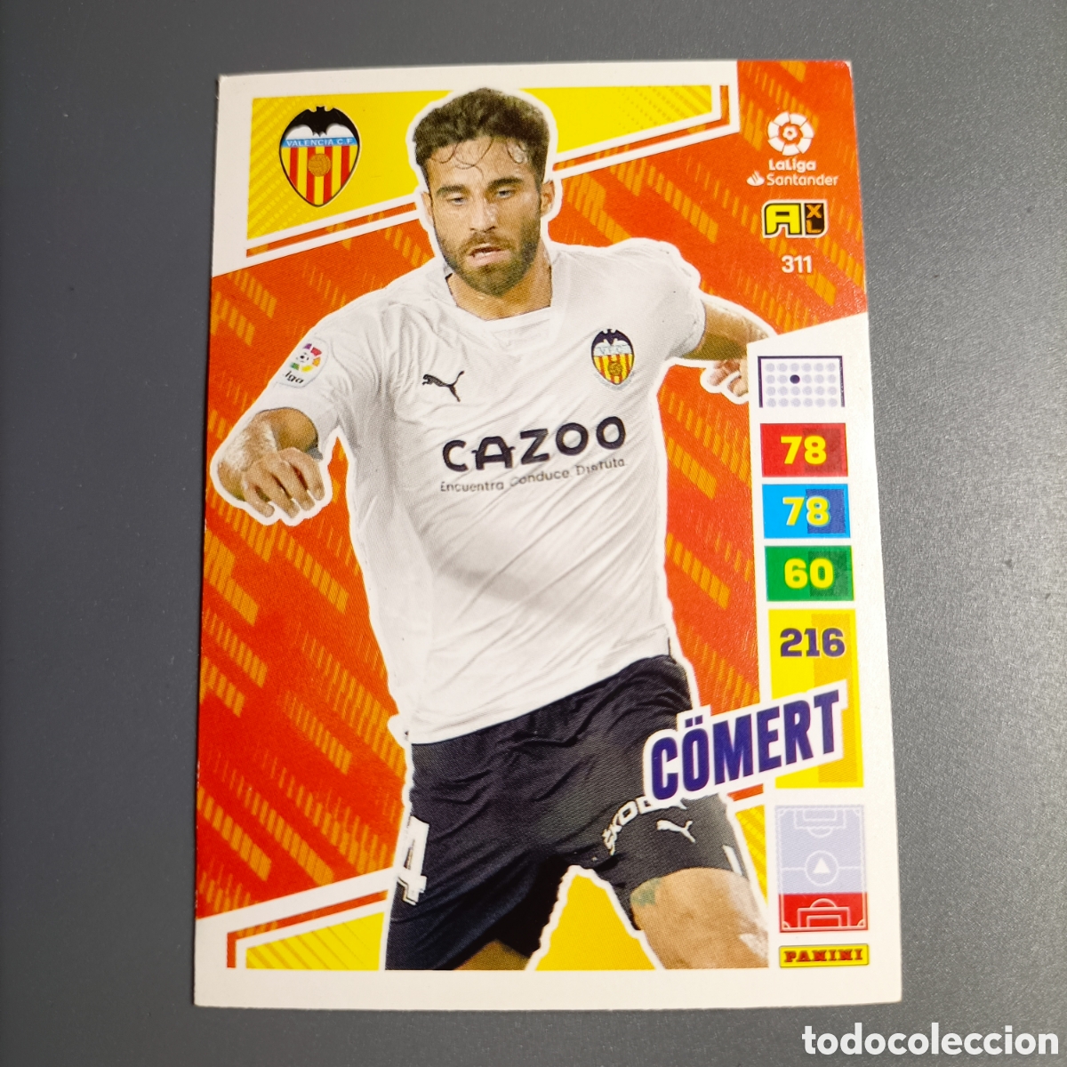 Cromos de f&uacute;tbol: ADRENALYN. LIGA 2022-2023 (VALENCIA) №311 COMERT