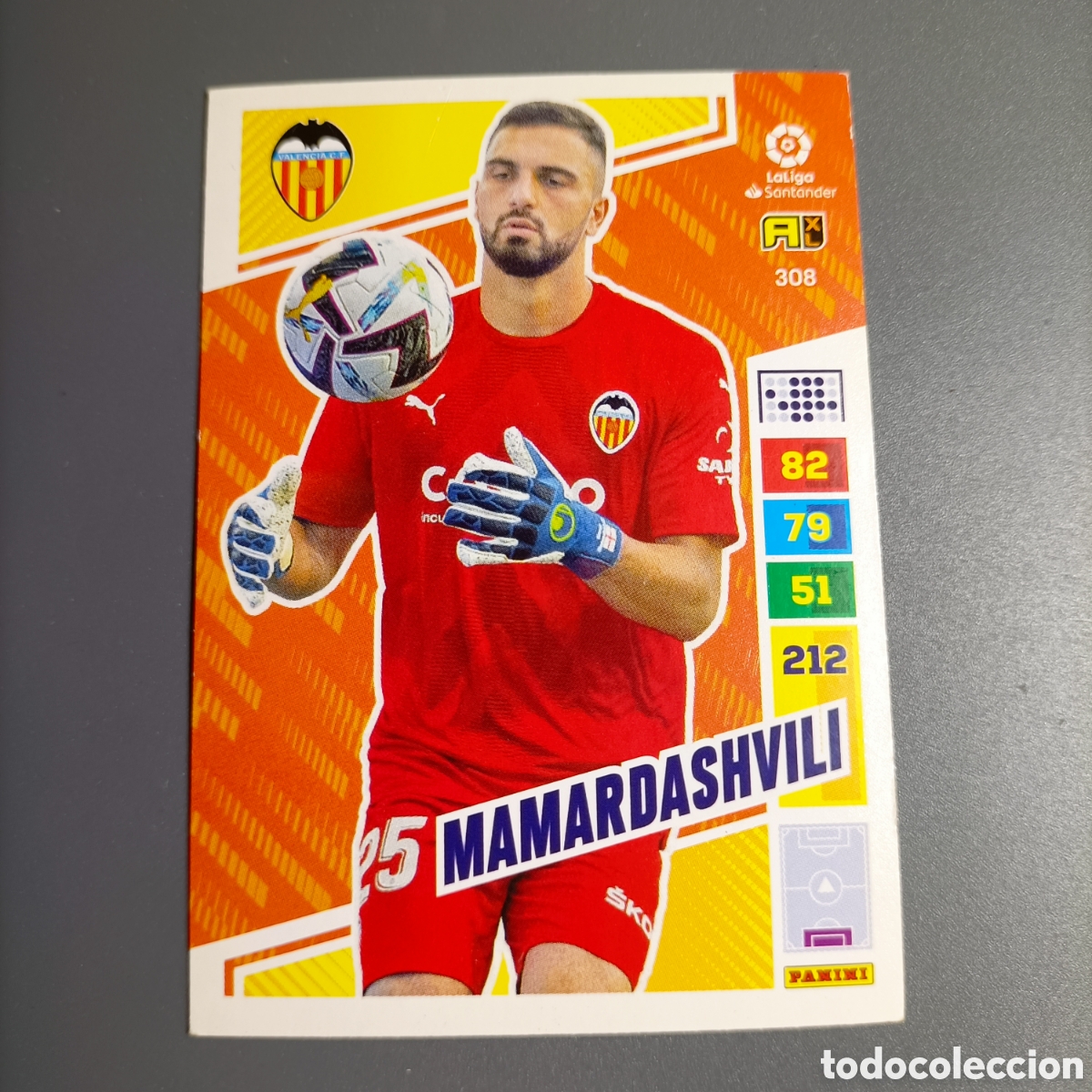 Cromos de f&uacute;tbol: ADRENALYN. LIGA 2022-2023 (VALENCIA) №308 MAMARDASHVILI
