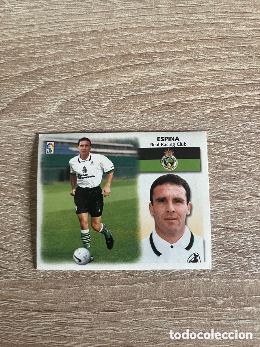 Cromos de f&uacute;tbol: 7 ESPINA &Uacute;LTIMOS FICHAJES 7 LIGA ESTE EDICIONES ESTE 1999 2000 99 00 RACING DE SANTANDER