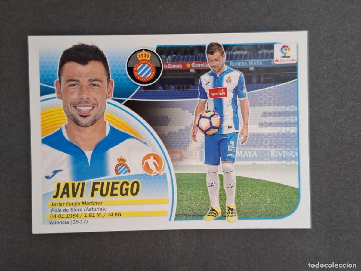 Cromos de f&uacute;tbol: L3 JAVI FUEGO R. C. D. ESPA&Ntilde;OL LIGA ESTE 2016 2017 16 17 NUNCA PEGADO SIN PEGAR