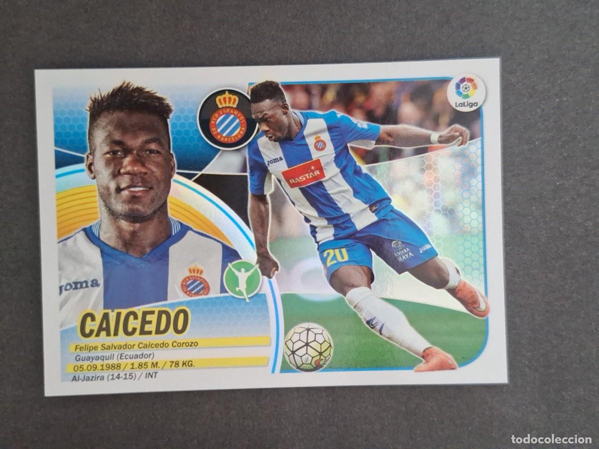 Cromos de f&uacute;tbol: L3 CAICEDO R. C. D. ESPA&Ntilde;OL LIGA ESTE 2016 2017 16 17 NUNCA PEGADO SIN PEGAR
