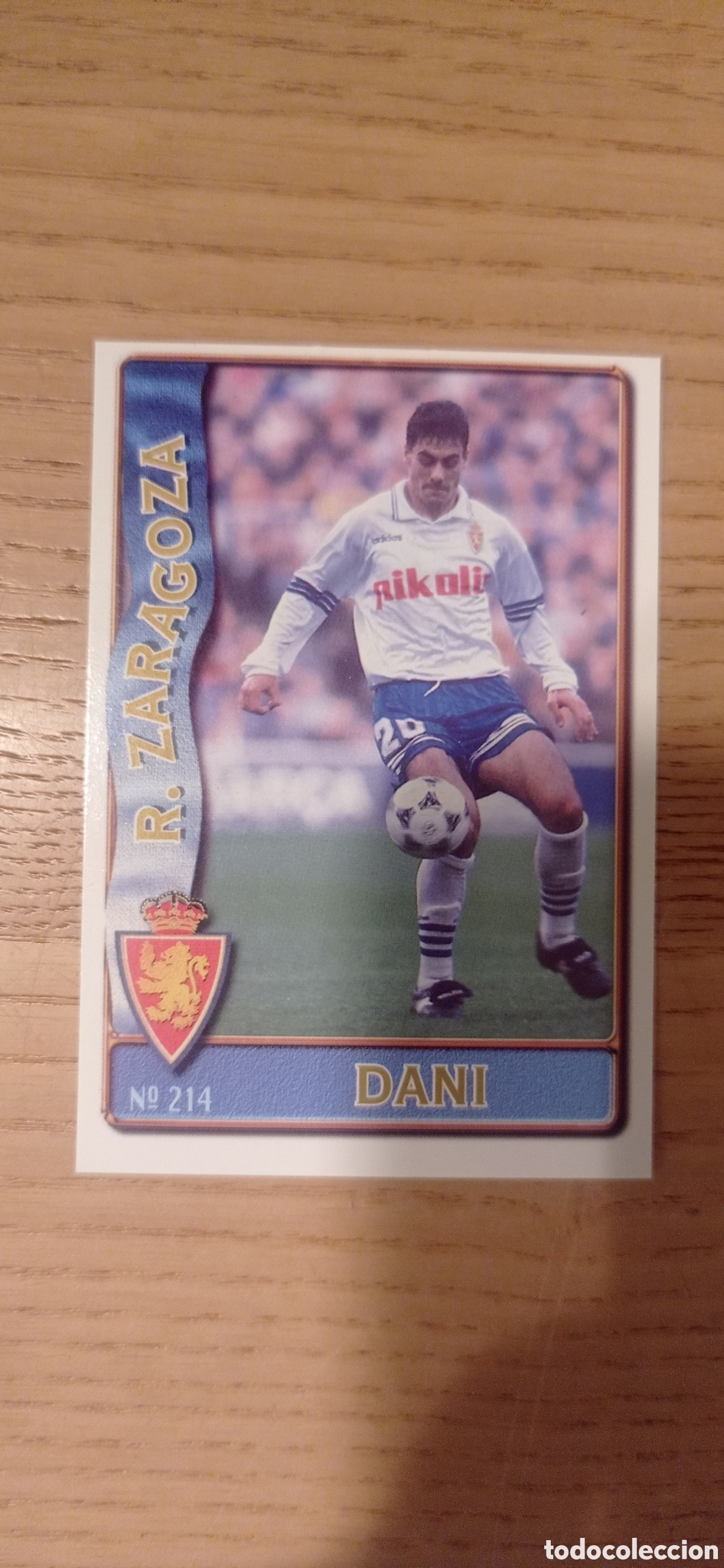 Cromos de f&uacute;tbol: F&Uacute;TBOL CROMO 214 DANI REAL ZARAGOZA MUNDICROMO 1996 1997