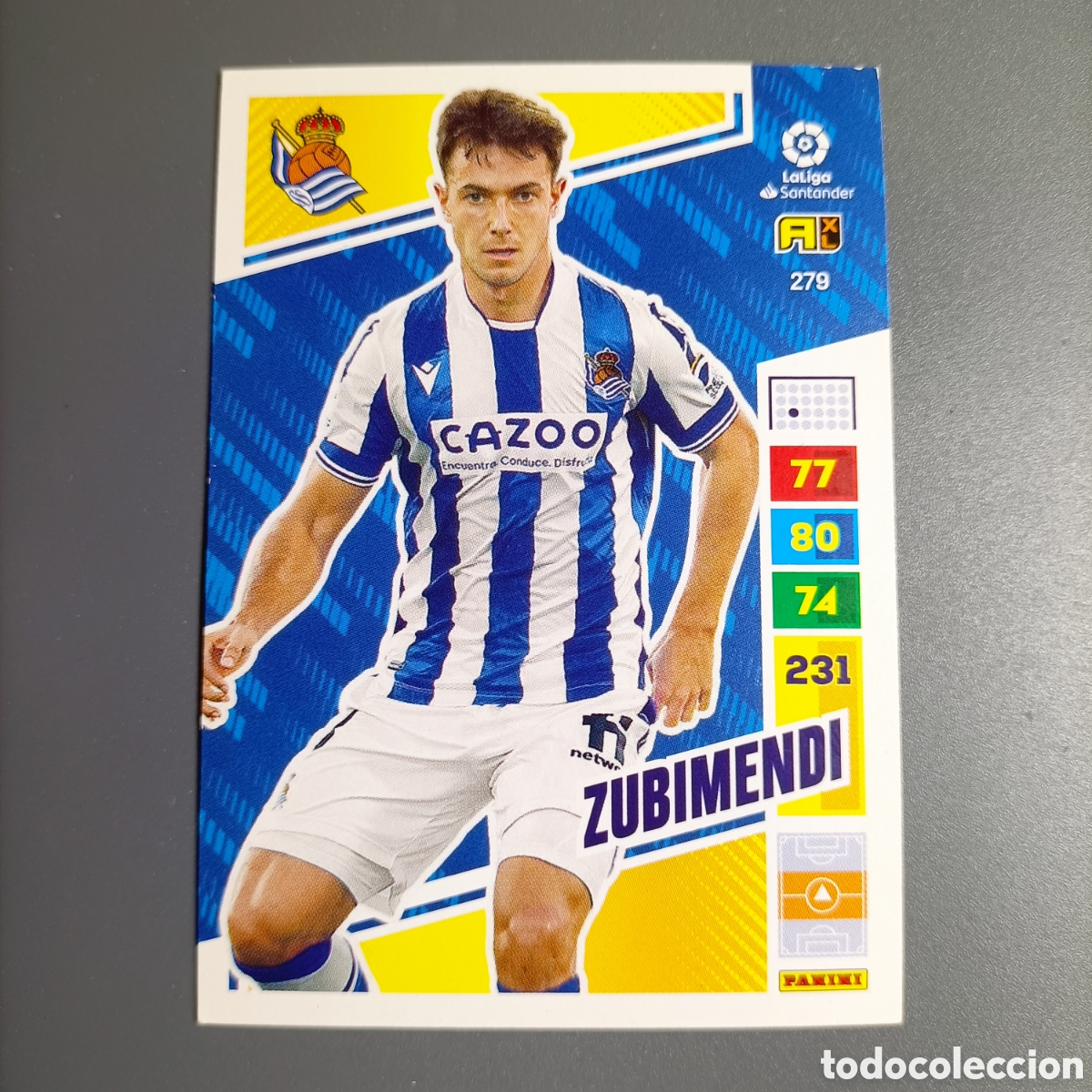 Cromos de f&uacute;tbol: ADRENALYN. LIGA 2022-2023 (REAL SOCIEDAD) №279 ZUBIMENDI