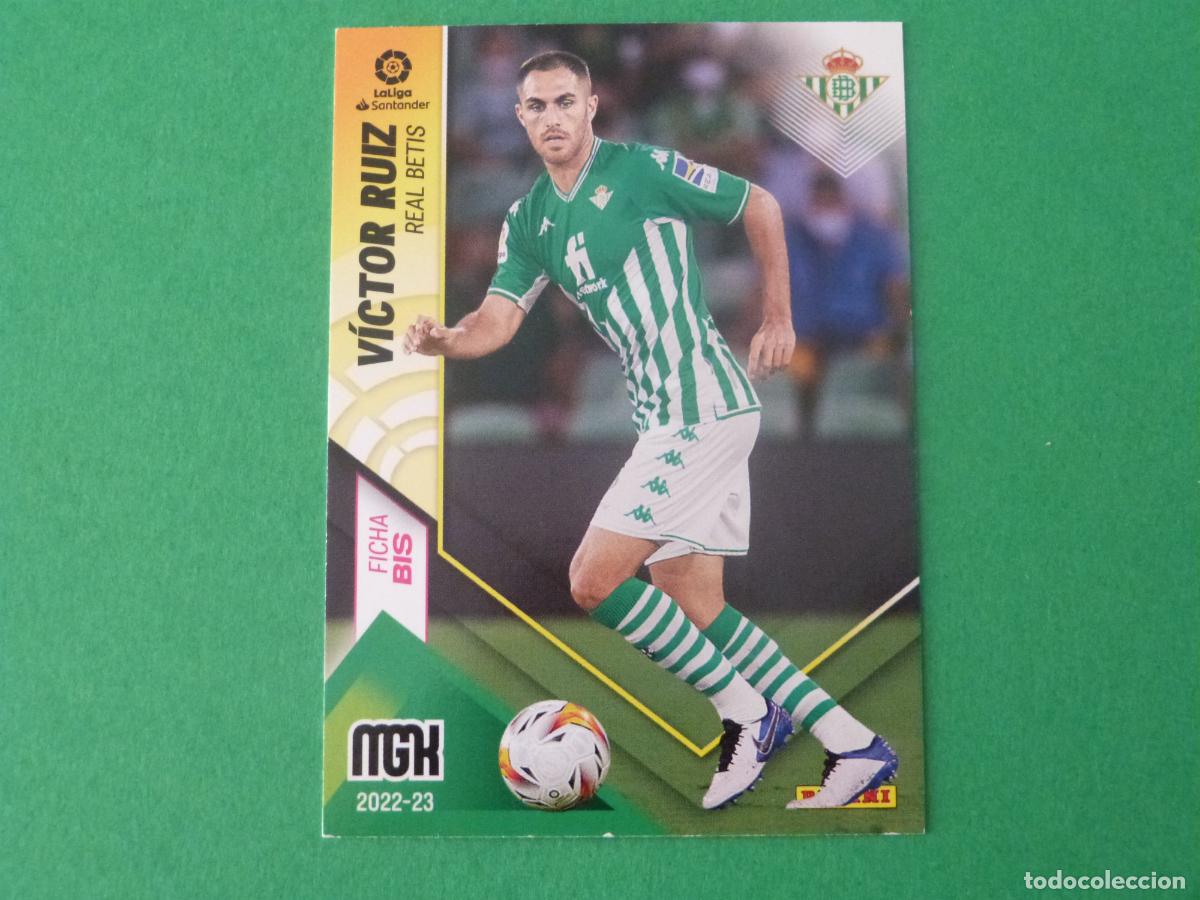 Cromos de f&uacute;tbol: TRADING CARD FUTBOL VICTOR RUIZ REAL BETIS BALOMPIE N&ordm; 87 BIS LIGA MEGACRACKS 2022-2023/22-23 PANINI