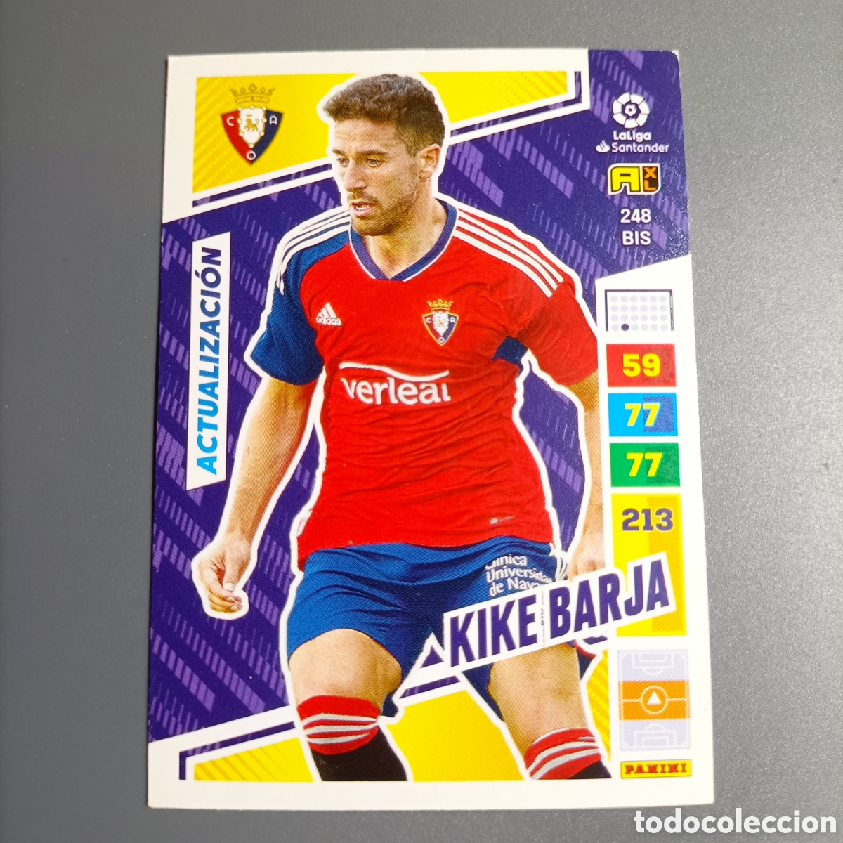 Cromos de f&uacute;tbol: ADRENALYN. LIGA 2022-2023 (OSASUNA) №248 BIS. KIKE BARJA / ACTUALIZACI&Oacute;N