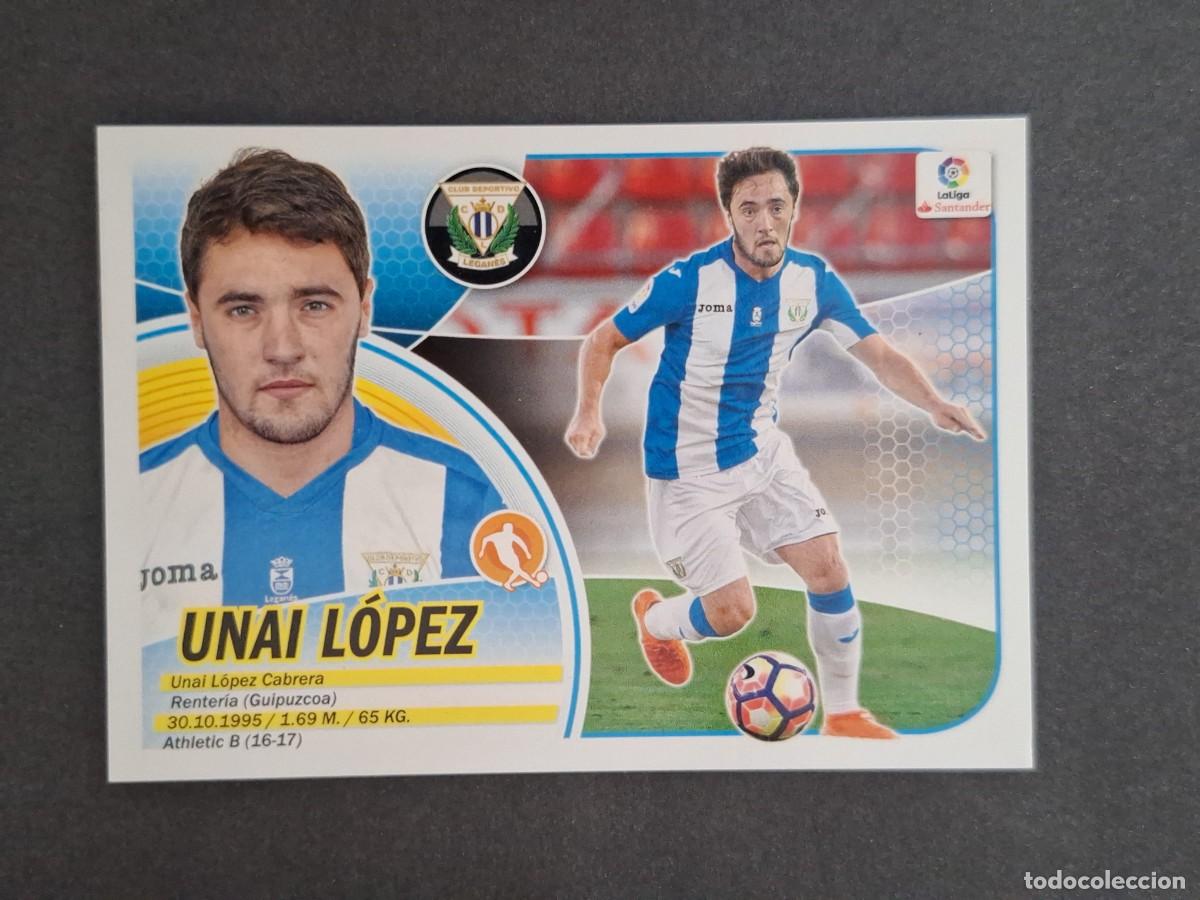 Cromos de f&uacute;tbol: L3 UNAI LOPEZ C. D. LEGANES LIGA ESTE 2016 2017 16 17 NUNCA PEGADO SIN PEGAR