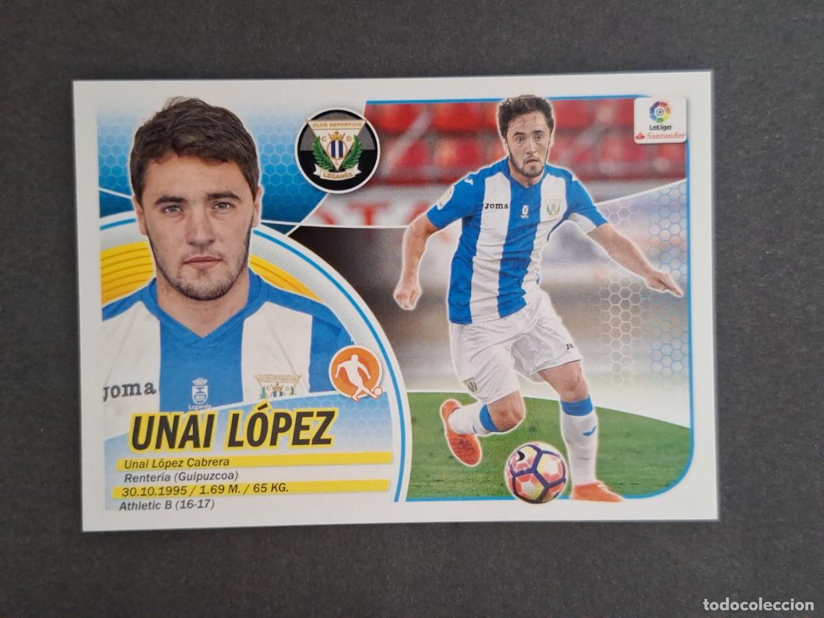 Cromos de f&uacute;tbol: L3 UNAI LOPEZ C. D. LEGANES LIGA ESTE 2016 2017 16 17 NUNCA PEGADO SIN PEGAR