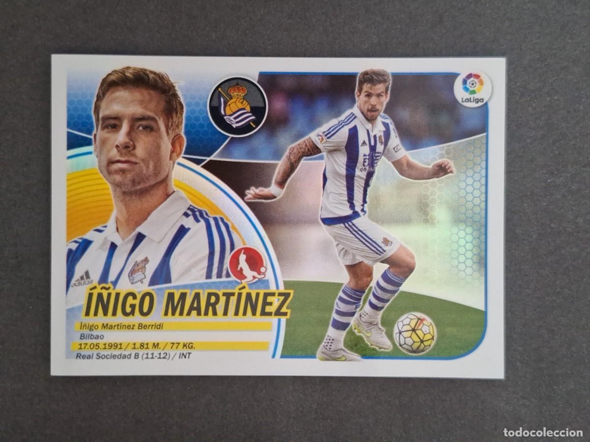 Cromos de f&uacute;tbol: L3 I&Ntilde;IGO MARTINEZ REAL SOCIEDAD LIGA ESTE 2016 2017 16 17 NUNCA PEGADO SIN PEGAR