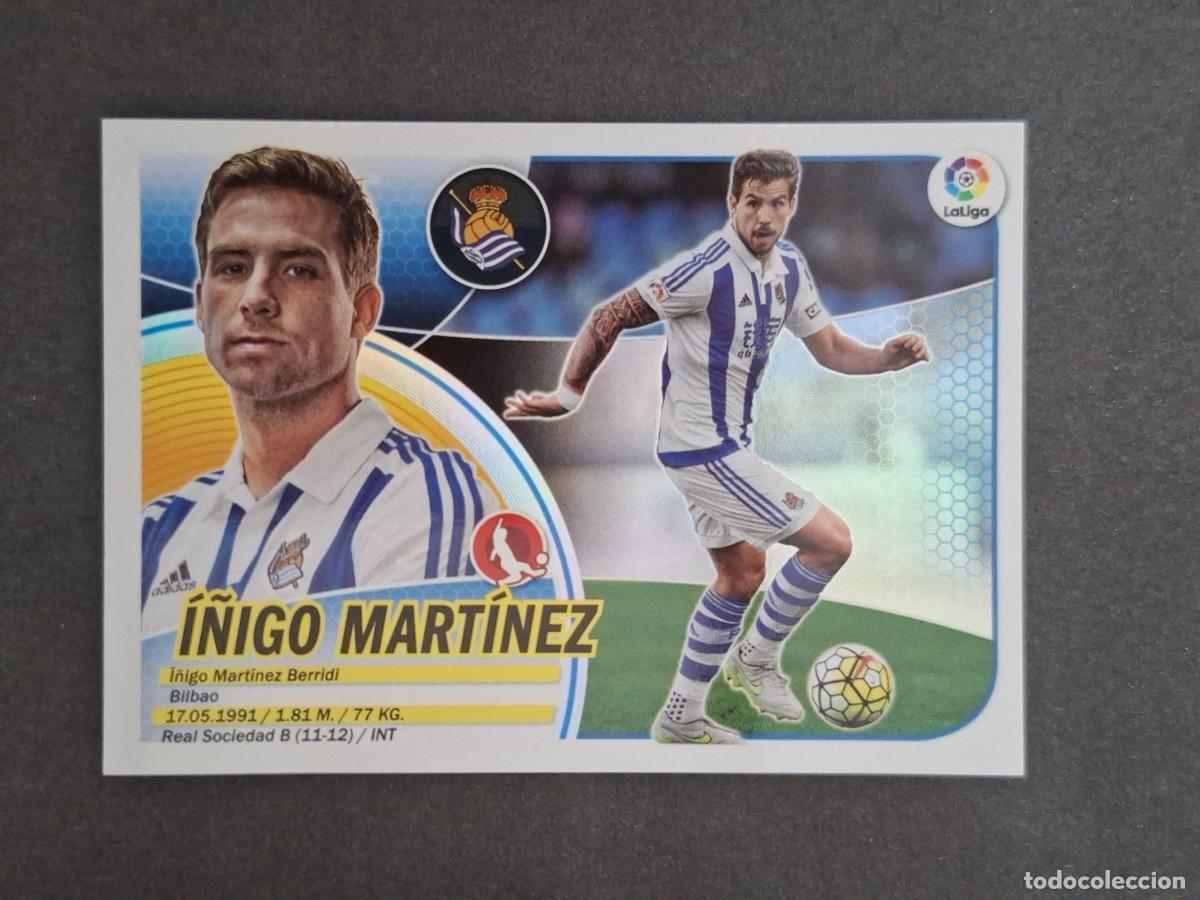 Cromos de f&uacute;tbol: L3 I&Ntilde;IGO MARTINEZ REAL SOCIEDAD LIGA ESTE 2016 2017 16 17 NUNCA PEGADO SIN PEGAR