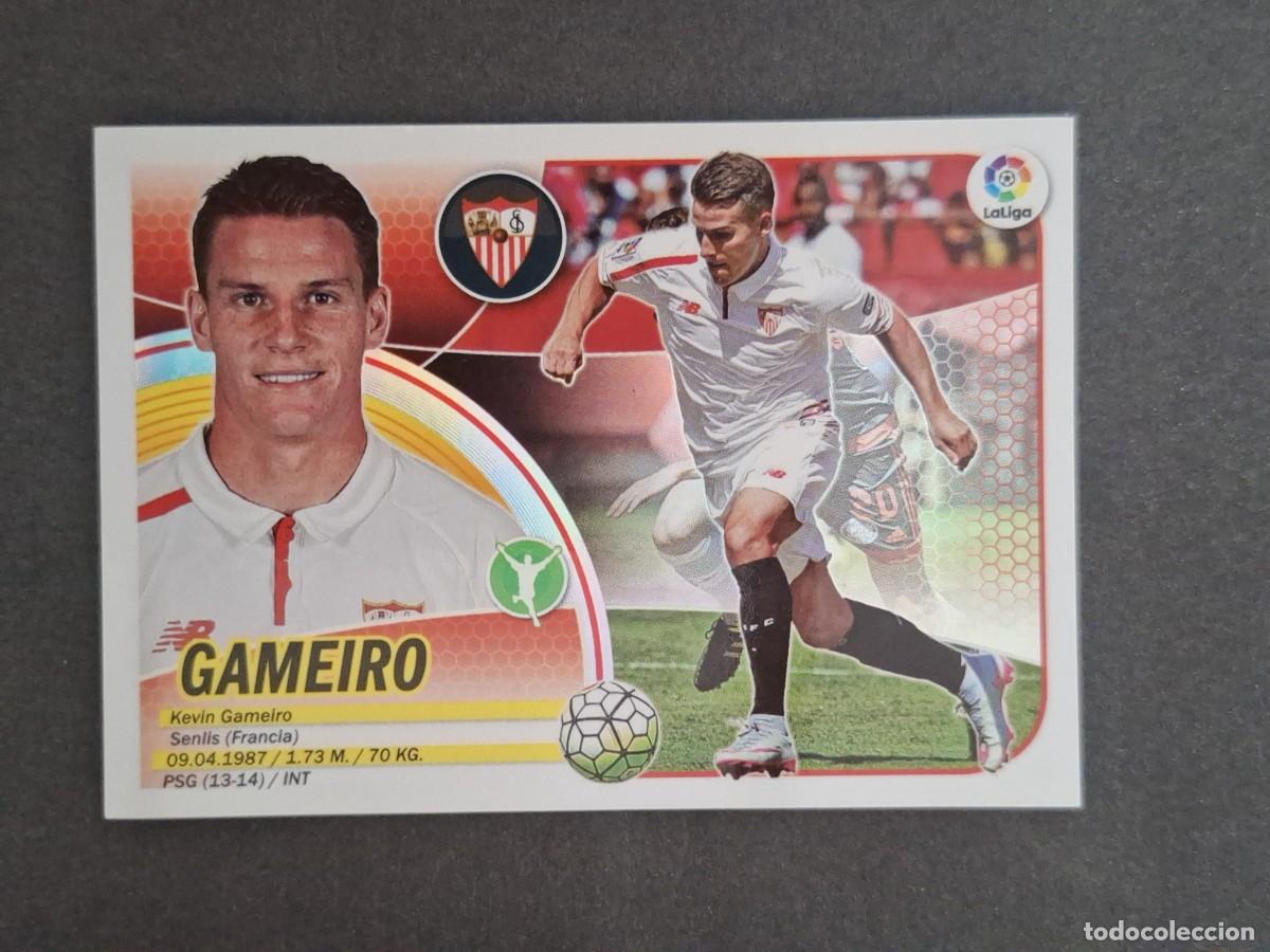 Cromos de f&uacute;tbol: L3 GAMEIRO SEVILLA F. C. LIGA ESTE 2016 2017 16 17 NUNCA PEGADO SIN PEGAR