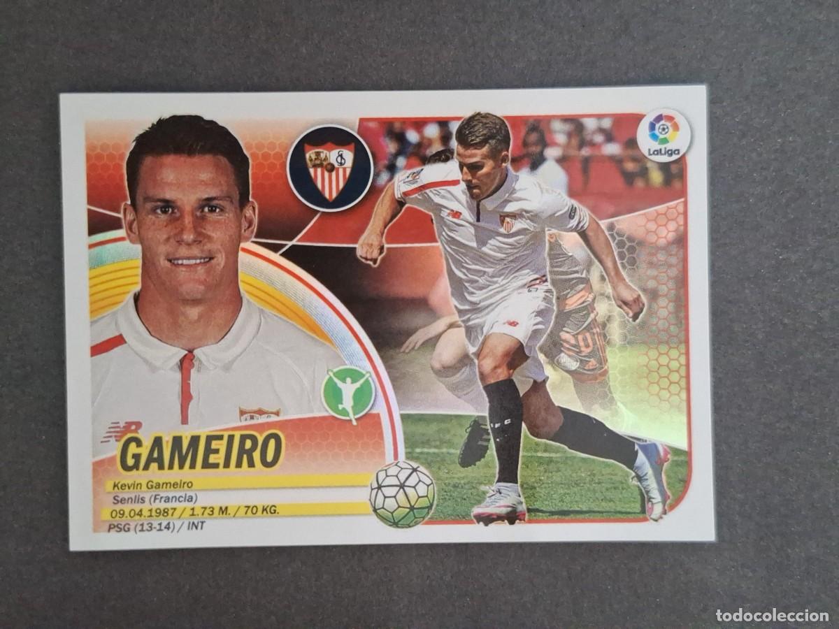 Cromos de f&uacute;tbol: L3 GAMEIRO SEVILLA F. C. LIGA ESTE 2016 2017 16 17 NUNCA PEGADO SIN PEGAR