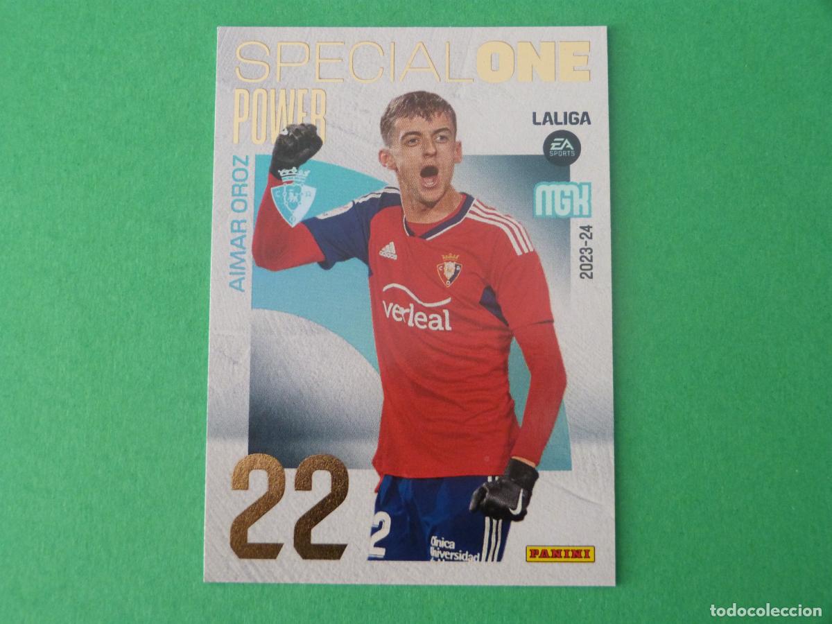 Cromos de f&uacute;tbol: TRADING CARD FUTBOL AIMAR OROZ AT. OSASUNA N&ordm; P379 LIGA MEGACRACKS 2023-2024/23-24 PANINI