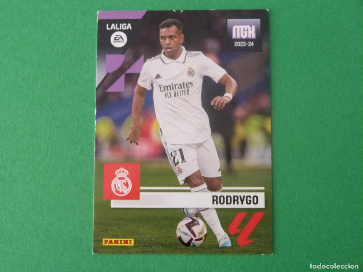 Cromos de f&uacute;tbol: TRADING CARD FUTBOL RODRYGO REAL MADRID C.F. N&ordm; 250 LIGA MEGACRACKS 2023-2024/23-24 PANINI