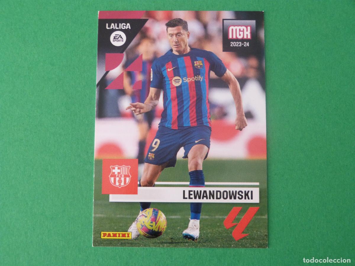 Cromos de f&uacute;tbol: TRADING CARD FUTBOL LEWANDOWSKI F.C. BARCELONA N&ordm; 107 LIGA MEGACRACKS 2023-2024/23-24 PANINI