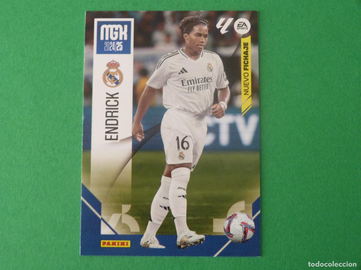 Cromos de f&uacute;tbol: TRADING CARD FUTBOL ENDRICK REAL MADRID C.F. N&ordm; 444 LIGA MEGACRACKS 2024-2025/24-25 PANINI