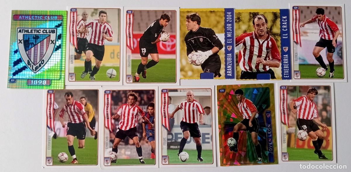 Fu&szlig;ball-Sticker: ATHLETIC CLUB DE BILBAO LOTE CROMOS FUTBOL TRADING CARDS MUNDI CROMO 2004-2005