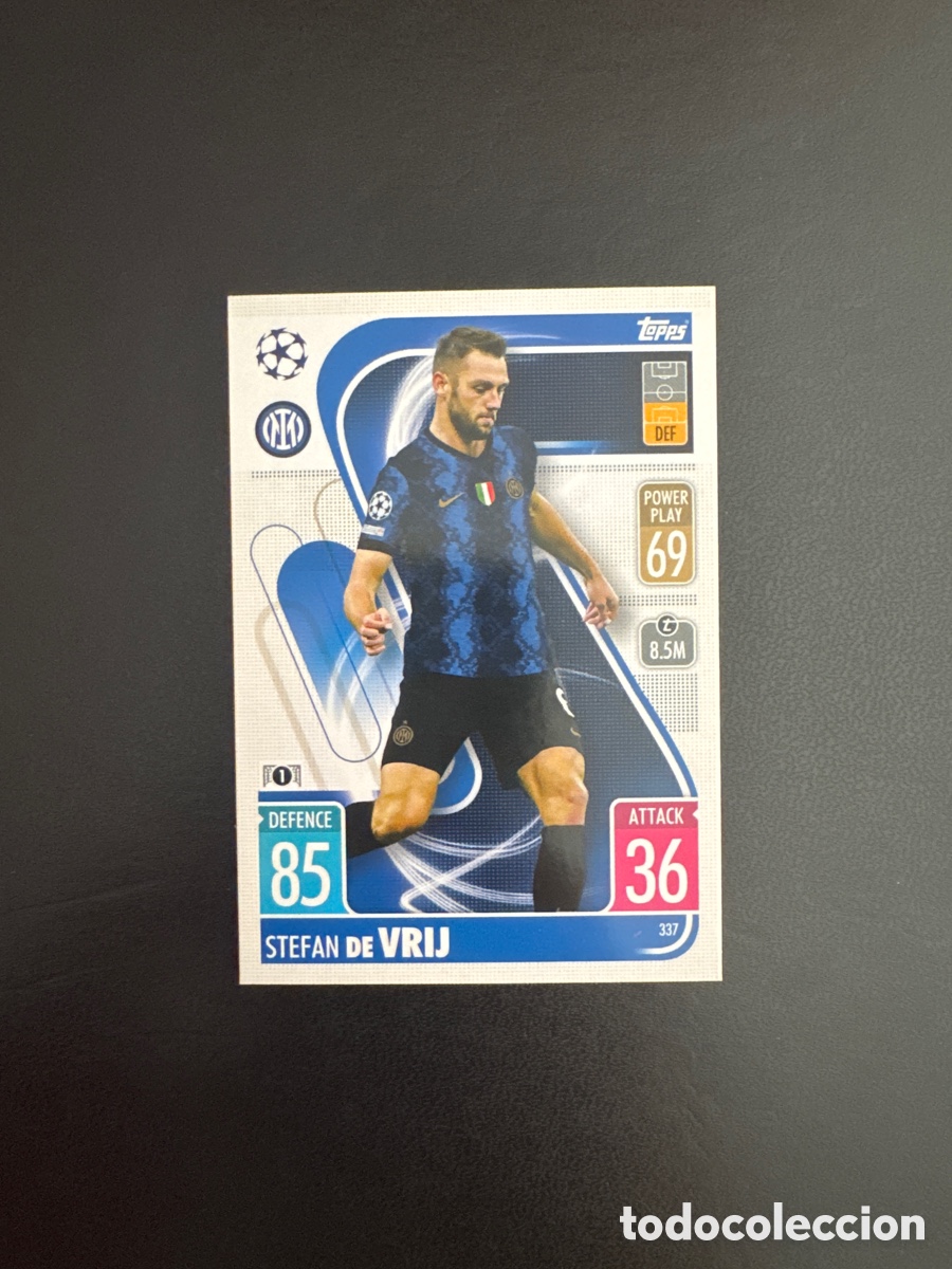 Fu&szlig;ball-Sticker: DE VRIJ INTER DE MILAN N&Uacute;MERO 337 MATCH ATTAX 2021 2022
