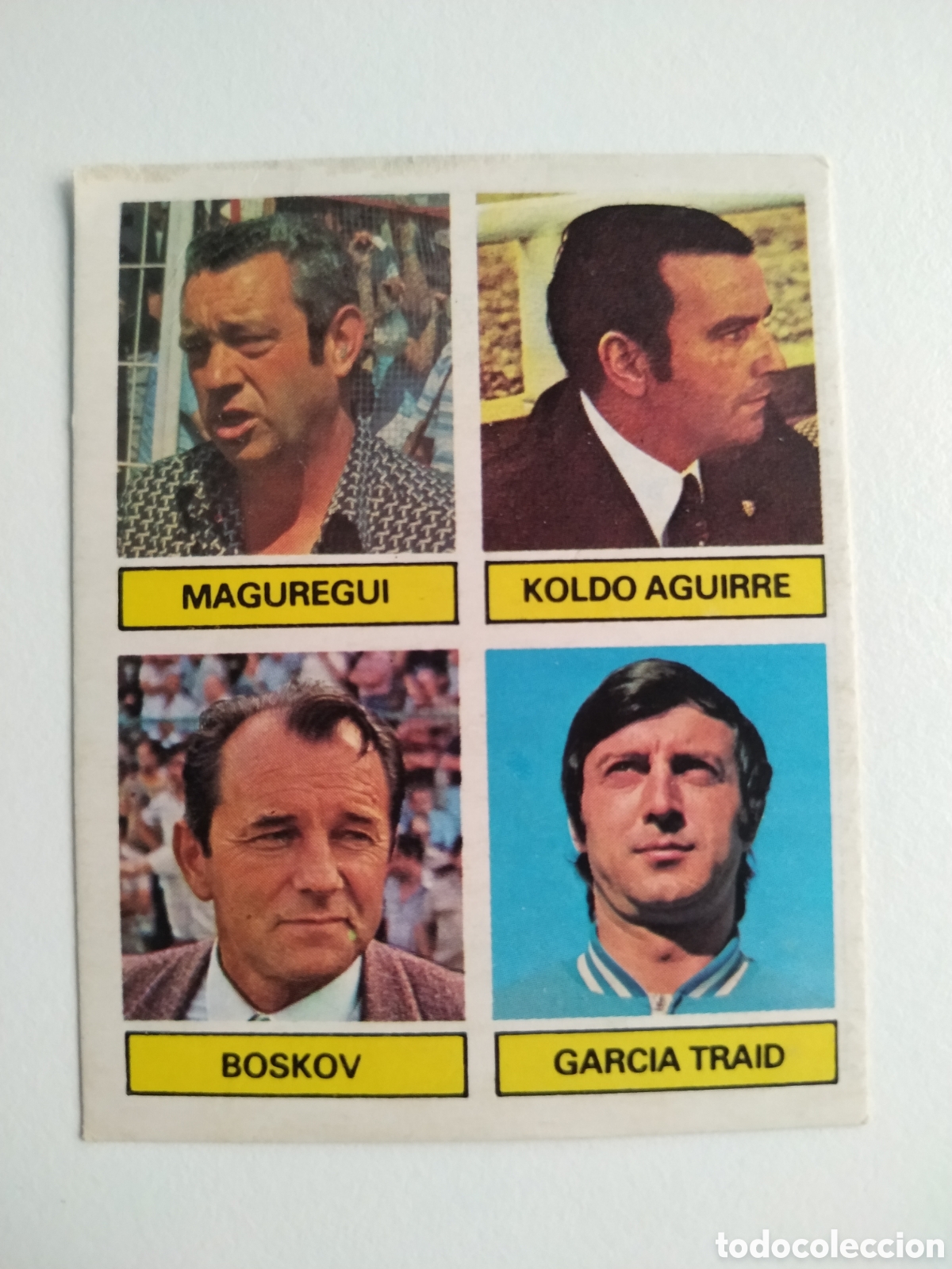 Cromos de Futebol: GARCIA TRAID MAGUREGUI BOSKOV ESTE 1981 1982 CROMO FUTBOL LIGA 81 82 - RECUPERADO DESPEGADO